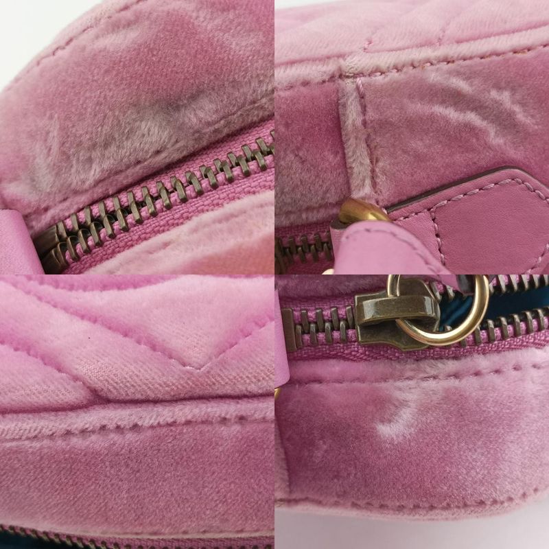 Guccigg Marmont Pink Velour 448065 C02882616