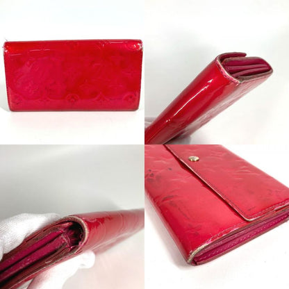 Louis Vuitton Long Wallet Portefeuille Sarah M93633 Monogram Vernis Canvas Rose