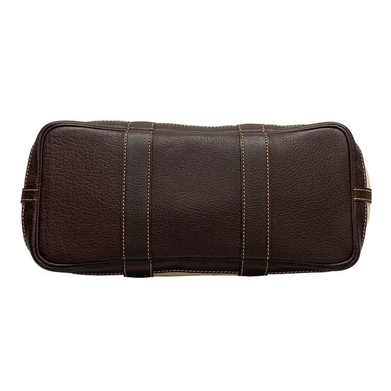 Hermes Garden Party TPM Ivory And Dark Brown Leather