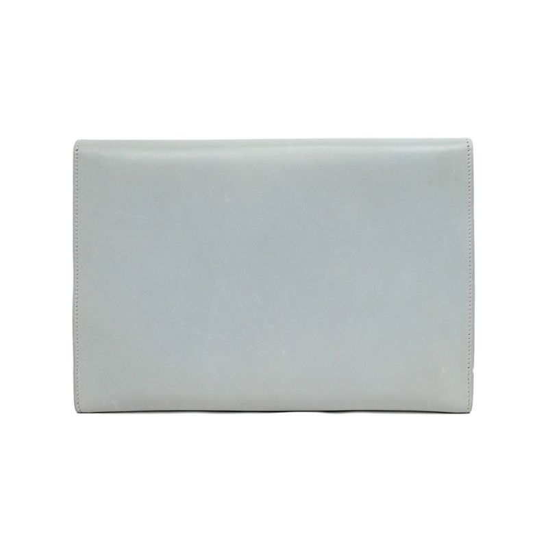 Hermes Pochette Trio Touareg Gray Clutch Bag Men's Women's