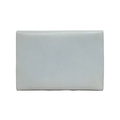 Hermes Pochette Trio Touareg Gray Clutch Bag Men's Women's