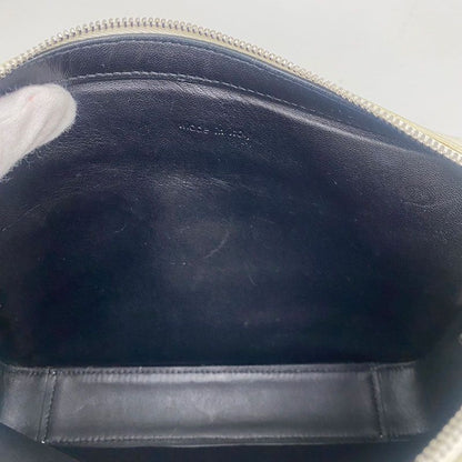 Celine Clutch Bag Second Bag Black And Ivory Leather