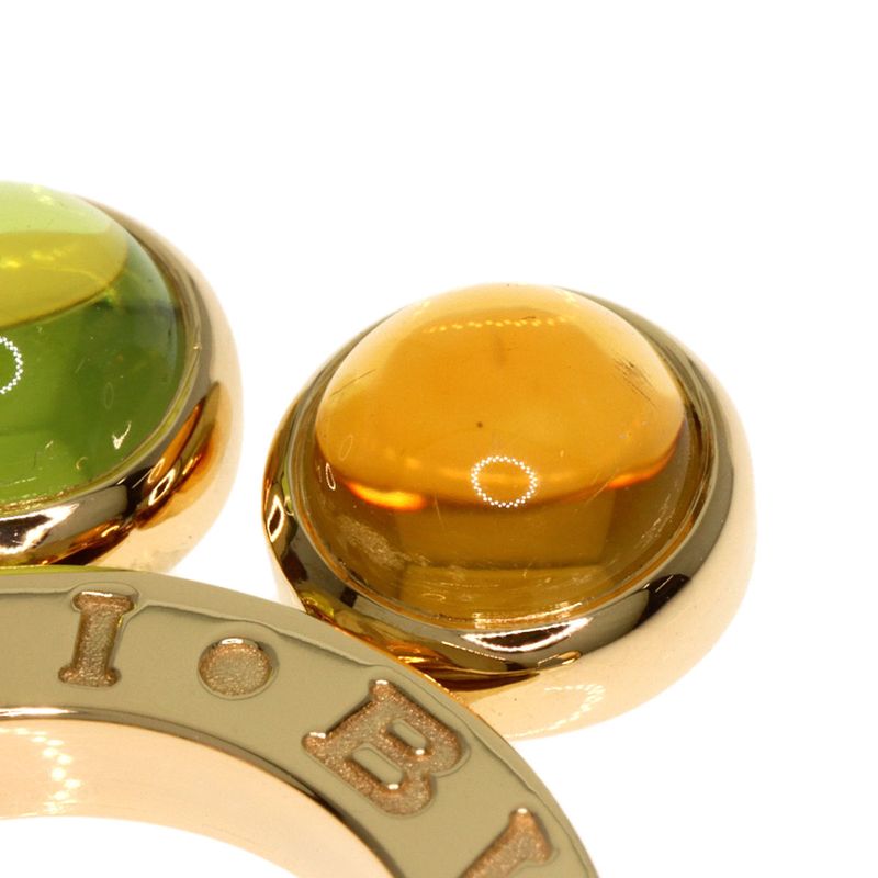 Bvlgari Bulgari Allegra Multicolor Stone Pendant Top 18K Yellow Gold Ladies