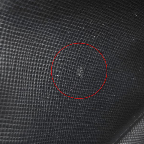 Prada Chain Wallet Saffiano Metal Shoulder Wallet Leather Nero Gold Hardware