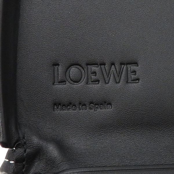 Loewe Shoulder Bag Small Heel Pouch Soft Calf Black Anagram Pouch C661t14x12