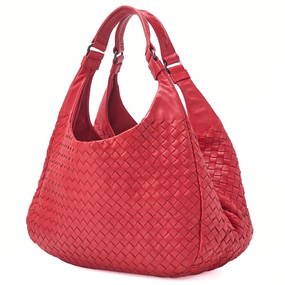 Bottega Veneta Shoulder Bag Tote Bag Intrecciato Lambskin Red Women's Bag Brand