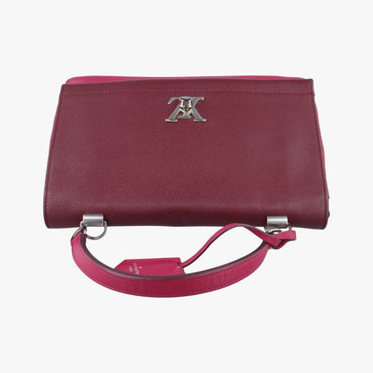 Louis Vuitton Lock Me II Pink And Wine Redleather Du4165
