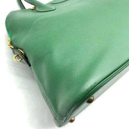 Hermes Bolide 35 Green Epsom Gold Hand Ba Handbag