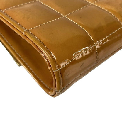 Chanel Shoulder Bag Choco Bar Light Brown Coco Mark/chain Shoulder Leather