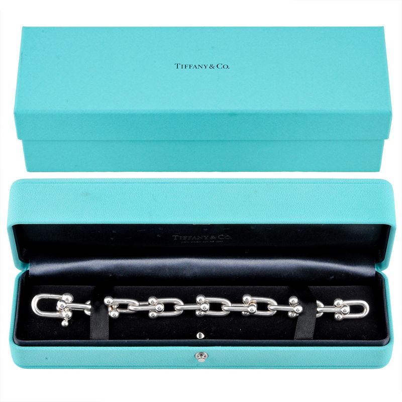 Tiffany & Co Tiffany & Co Hardware Large Link Bracelet Sv925 595g Silver 14