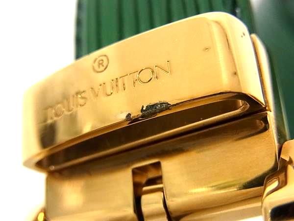 Louis Vuitton Epi Santure Classic Gold Hardware Belt Men's Green Fs0481