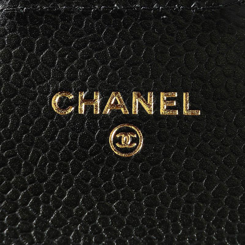 Chanel Card Case Coin Case Black