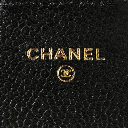 Chanel Card Case Coin Case Black