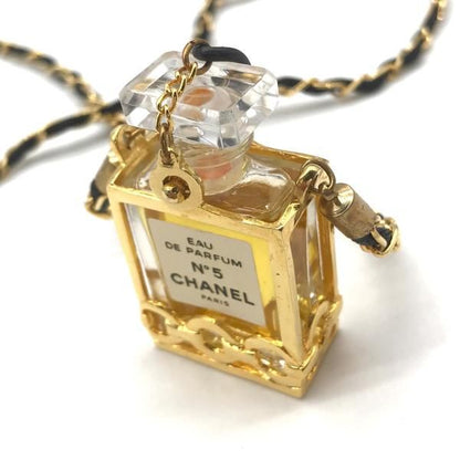Chanel Perfume Necklace No5 Gold