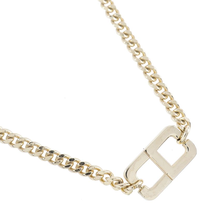 [dior] Christian Dior Bracelet Set CD Logo Gold Plated Ladies 21.1g Necklace