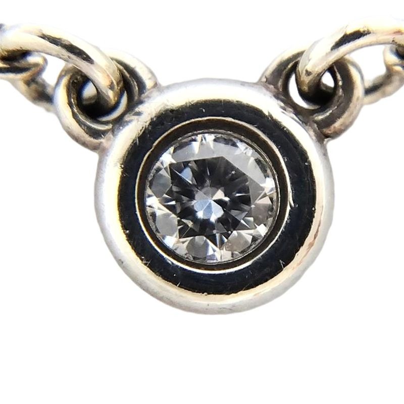 Tiffany & Co Tiffany & Co By-the-yard Necklace With Diamonds Sv925 16g Silver