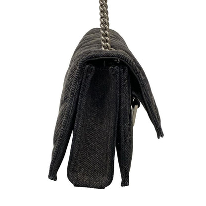 Balenciaga Shoulder Bag Crash 736016 Black Chain Shoulder/quilted