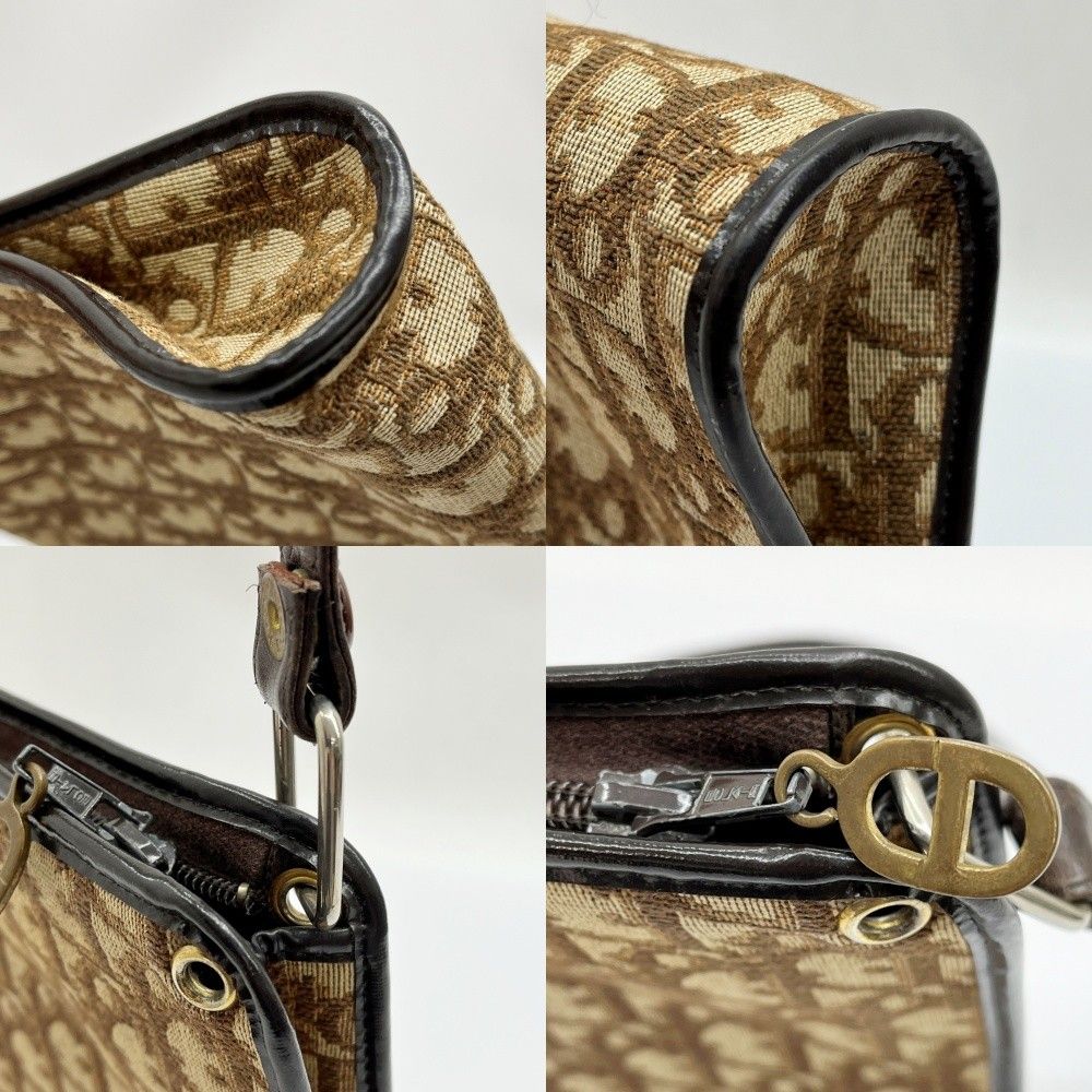 Christian Dior Christian Dior Handbag Shoulder Bag Logo Pattern Beige