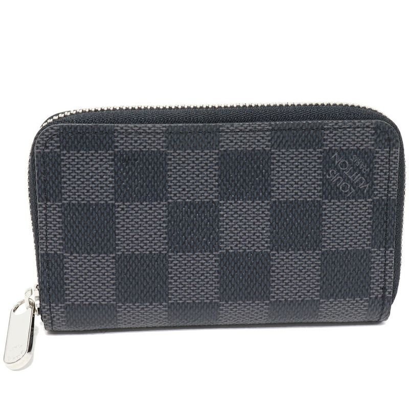 Louis Vuitton Coin Case Damier Graphite Zippy Coin Purse N63076