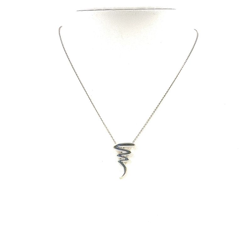Tiffany & Co Paloma Picasso Scribble Sv925 Silver Necklace Silver