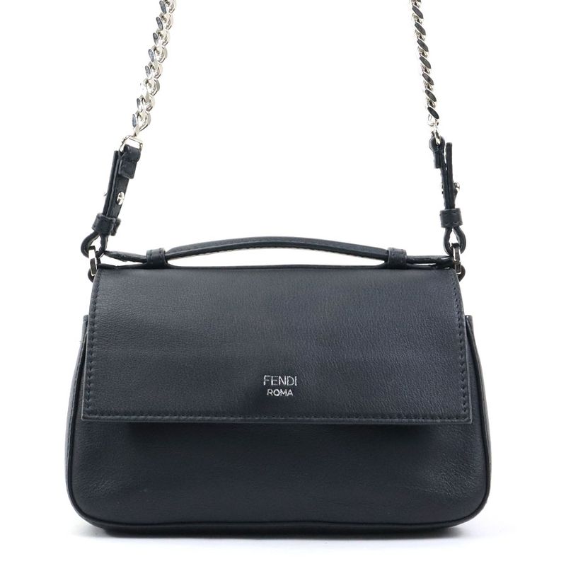 Fendi Crossbody Shoulder Bag Handbag Double Micro Baguette 8m0371-sf5