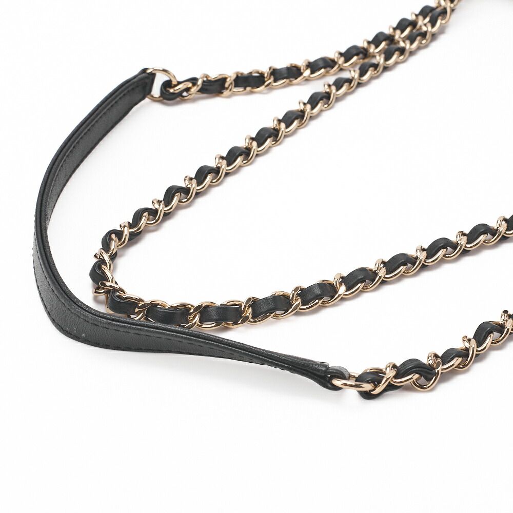 Chanel Shoulder Bag V Stitch Coco Lock Chain Shoulder Lambskin Black Gold