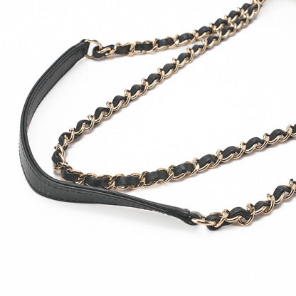 Chanel Shoulder Bag V Stitch Coco Lock Chain Shoulder Lambskin Black Gold