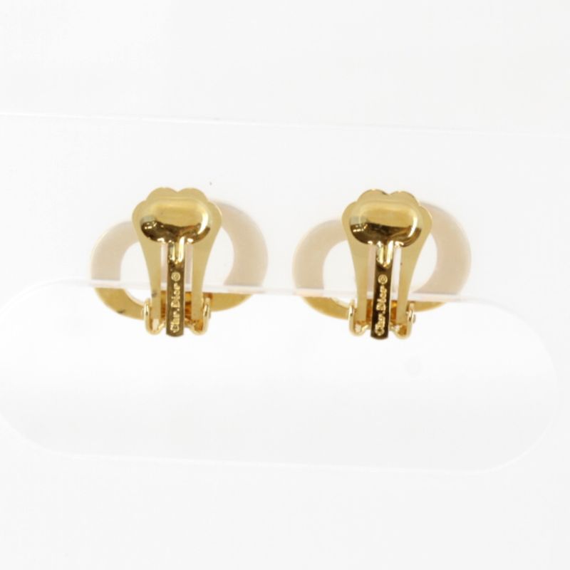 Christian Dior Logo Earrings