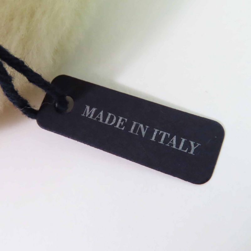 Prada 1if131 Sheepskin With Triangle Logo Plate Hair Tie Hair Accessory