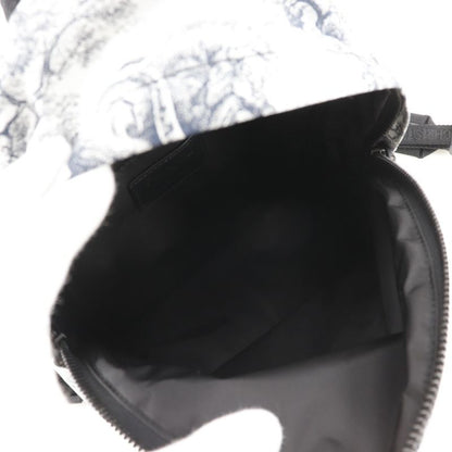 Dior Christian Dior Small Backpack Toile De Jouy M6108sntj Nylon Black/white