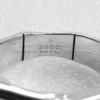 Gucci Bamboo Ring Silver 925 Size 6.5 Ladies 4.3g Ring