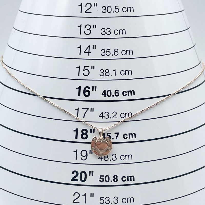 Celine Horseshoe Stone Necklace 25-1372s