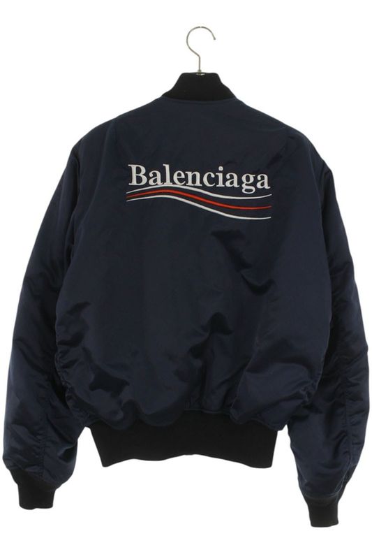 Balenciaga 5100025 Tsd23 Campaign Logo Bomber Jacket Blouson Men 48