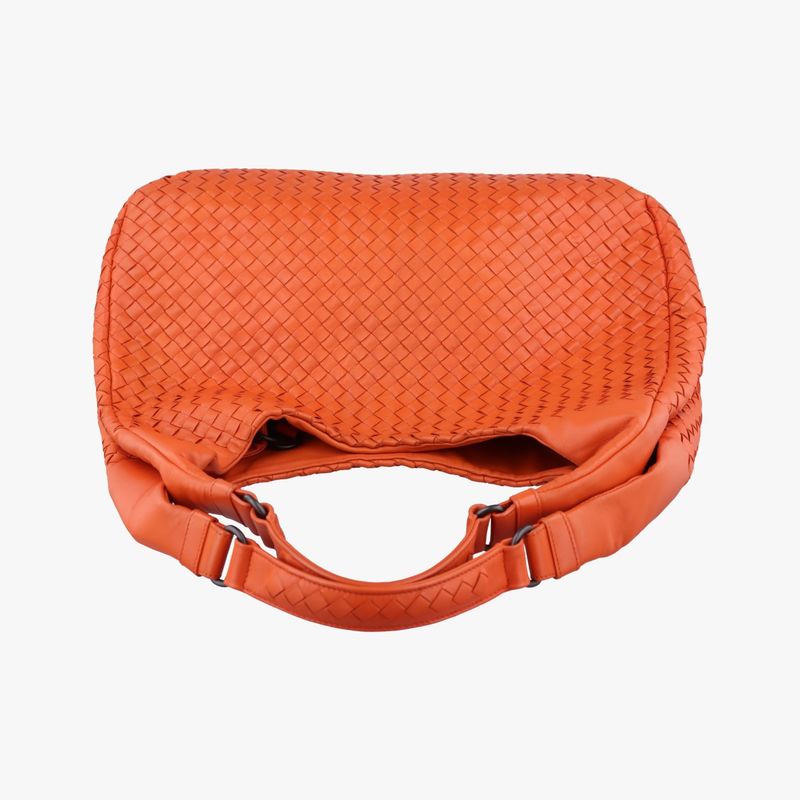 Bottega Veneta Campana Intrecciato Orange Lambskin B02699459y