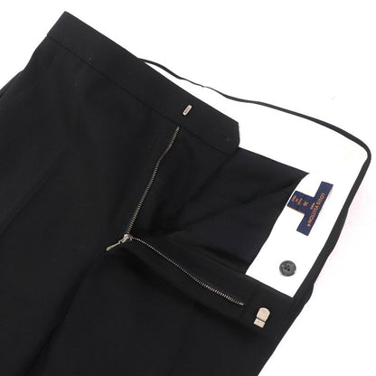 Louis Vuitton 24SS Wool Silk Sideline Straight Long Pants Black 36 Made In