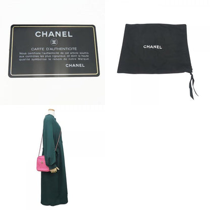 Chanel Shoulder Bag Matelasse Chain Leather Pink Gold Hardware Crossbody Coco