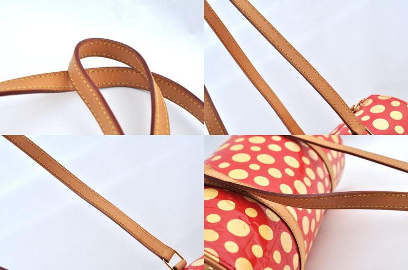 Louis Vuitton Vernis Dot Infinity Papillon Yayoi Kusama Handbag Red LV L2762