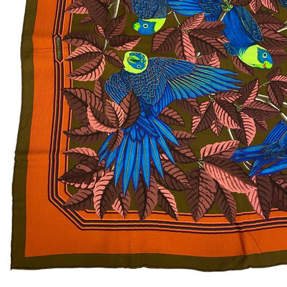 Hermes Carrégien 90 Les Perroquets Parrot Scarf Bag Brand Bag Handle Cover