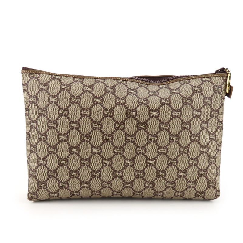 Gucci Second Bag GG Plus Beige Clutch Bag Pouch Ladies Women Gucci