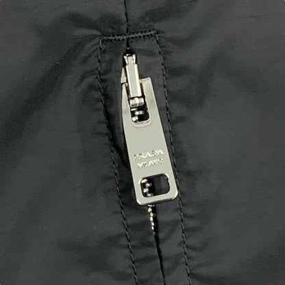 Prada Outerwear Recycled Polyester Black Triangle Logo Plate Blouson Reversible