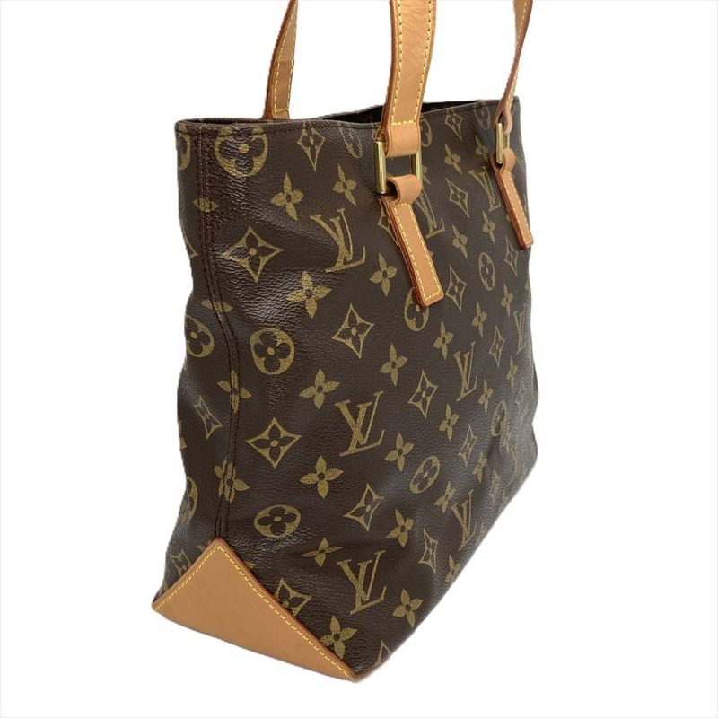 Louis Vuitton Cabas Piano Tote Bag M51148 Brown Gold Hardware Vi0092