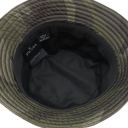 Prada Hat Re-Nylon Pocket Bucket Hat Nylon Camouflage L Camouflage Triangle