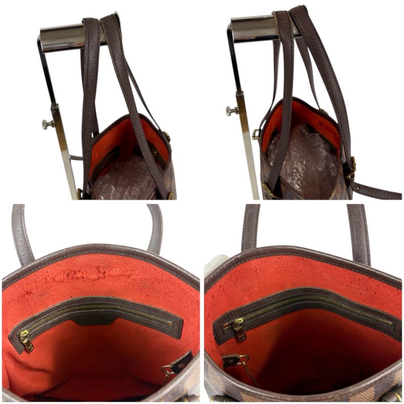 Louis Vuitton Petit Baguette Marais Mini Tote Bag Damier Leather Brown Shoulder