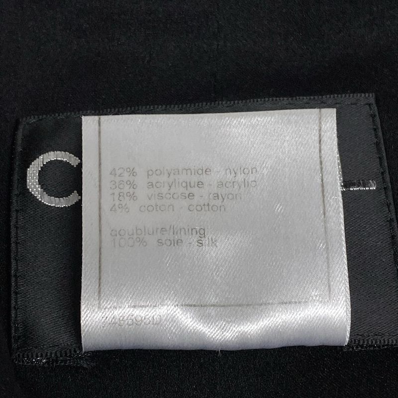 Chanel Coat Size 38 M Women's P27752 Black X Red X Multi Long Sleeves/ Collarles