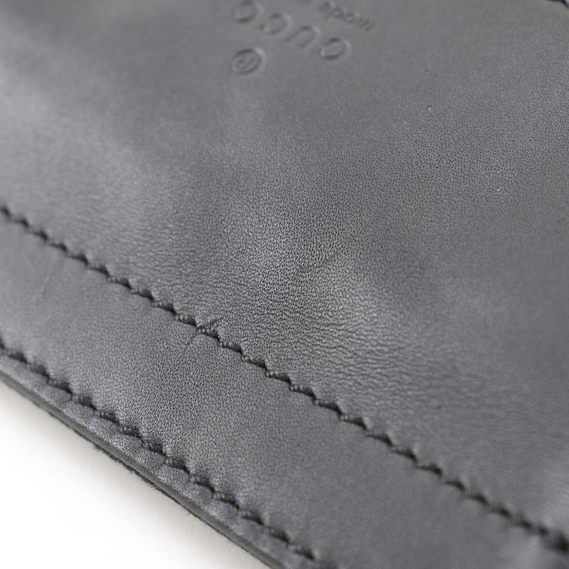 Gucci Body Bag 28566 GG Canvas And Leather Black Unisex Waist Bag