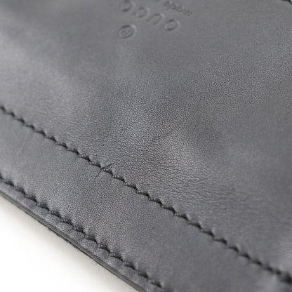 Gucci Body Bag 28566 GG Canvas And Leather Black Unisex Waist Bag