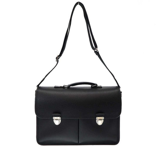 Louis Vuitton M32622 Anton Taiga Ardoise 2-Way Business Bag Serial Mb4058 Black