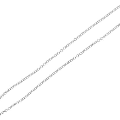 Tiffany & Co Open Heart 925 Silver And Pink Sapphire Ladies 3.64g Necklace