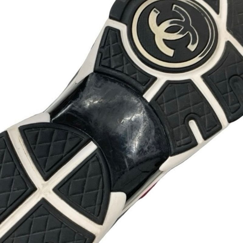 Chanel Sneakers Shoes Fabric Suede Multicolor Here Mark