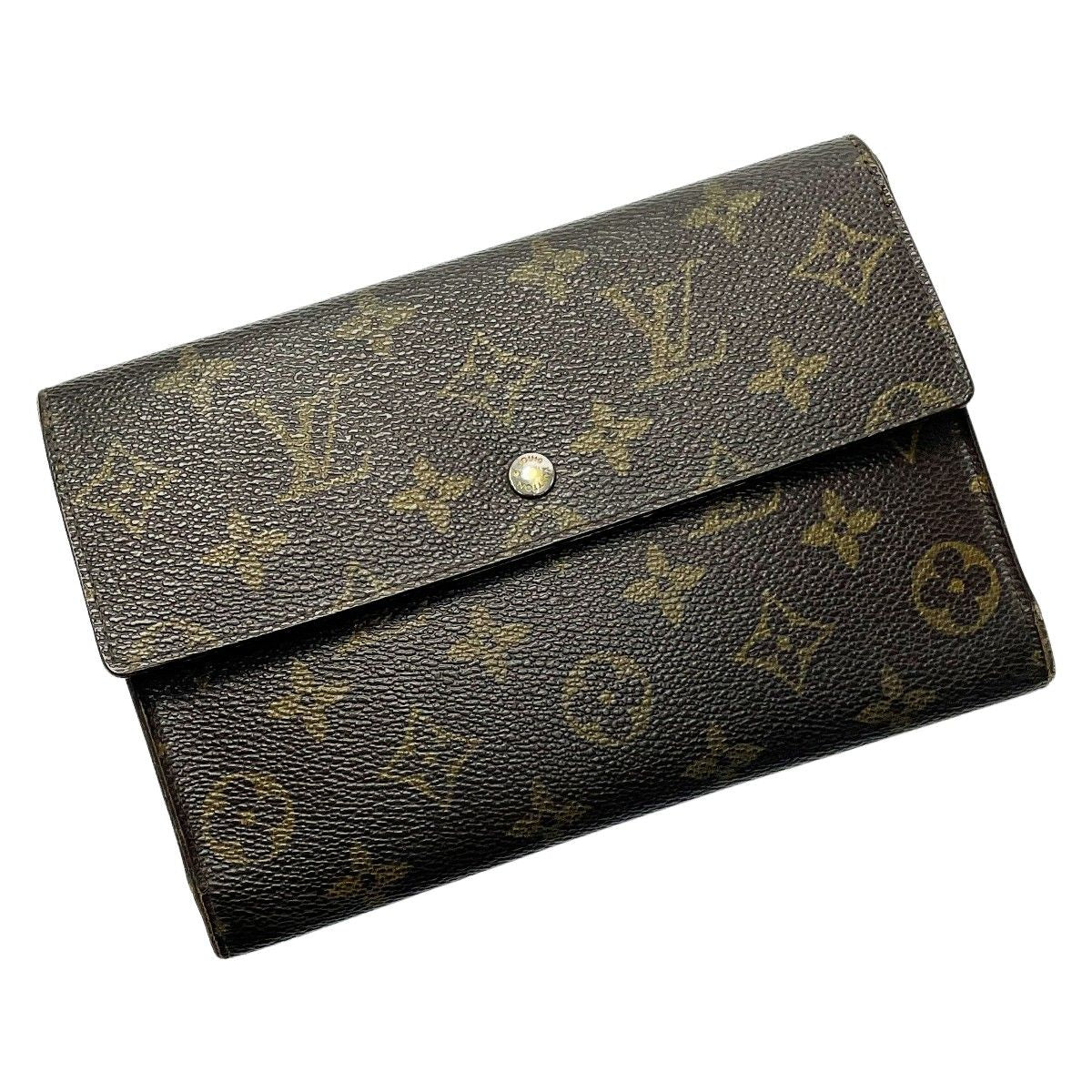 Louis Vuitton Pochette Pass Port M60135 Monogram Trifold Wallet Unisex